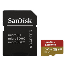 Card memorie 32GB, Clasa 10, Seria Extreme - SanDisk SDSQXAF-032G-GN6MA
