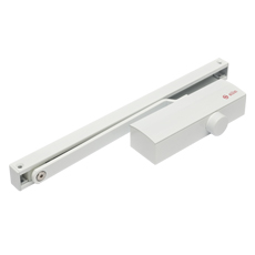 Amortizor hidraulic cu sina, pentru usi de 40-65kg, alb - Silin SA-8023-WH