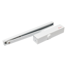 Amortizor hidraulic cu sina, pentru usi cu greutatea de pana la 85kg, alb - Silin SA-8033-WH