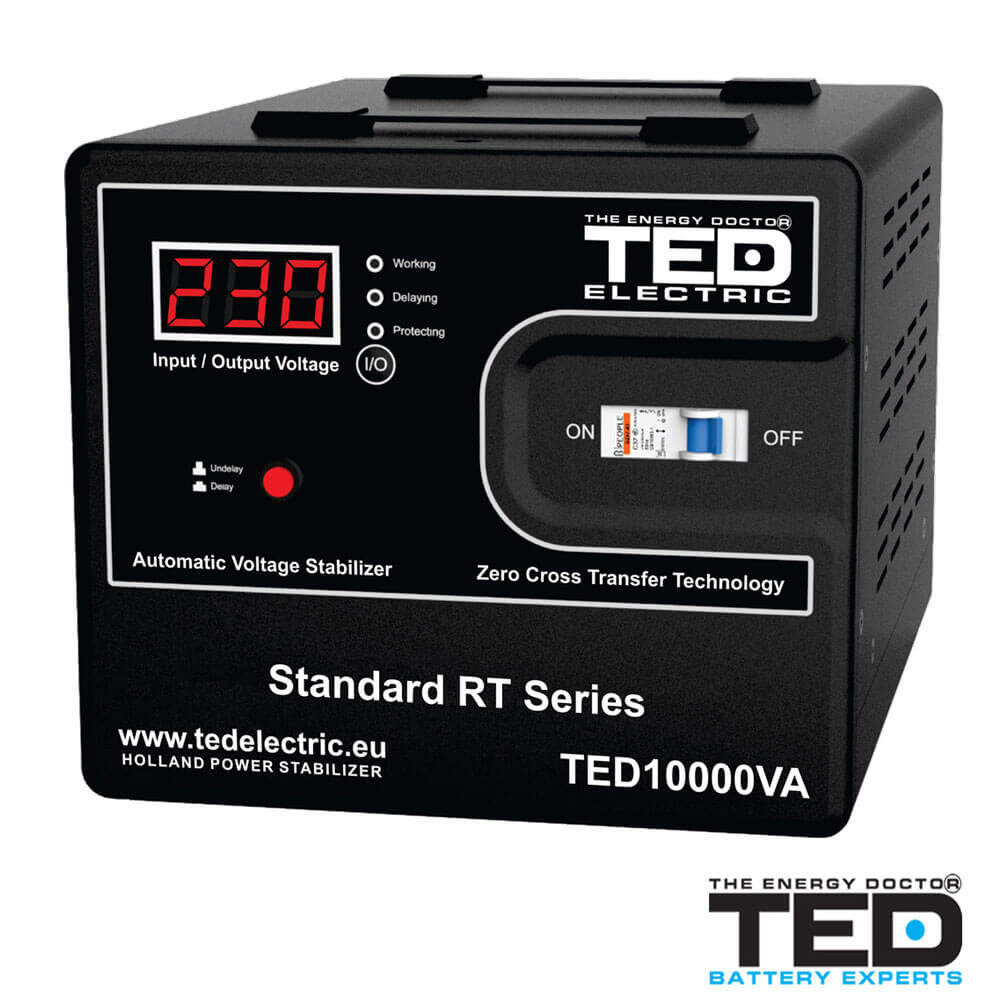 Stabilizator de tensiune 10000VA, 6000W - TED Electric TED10K
