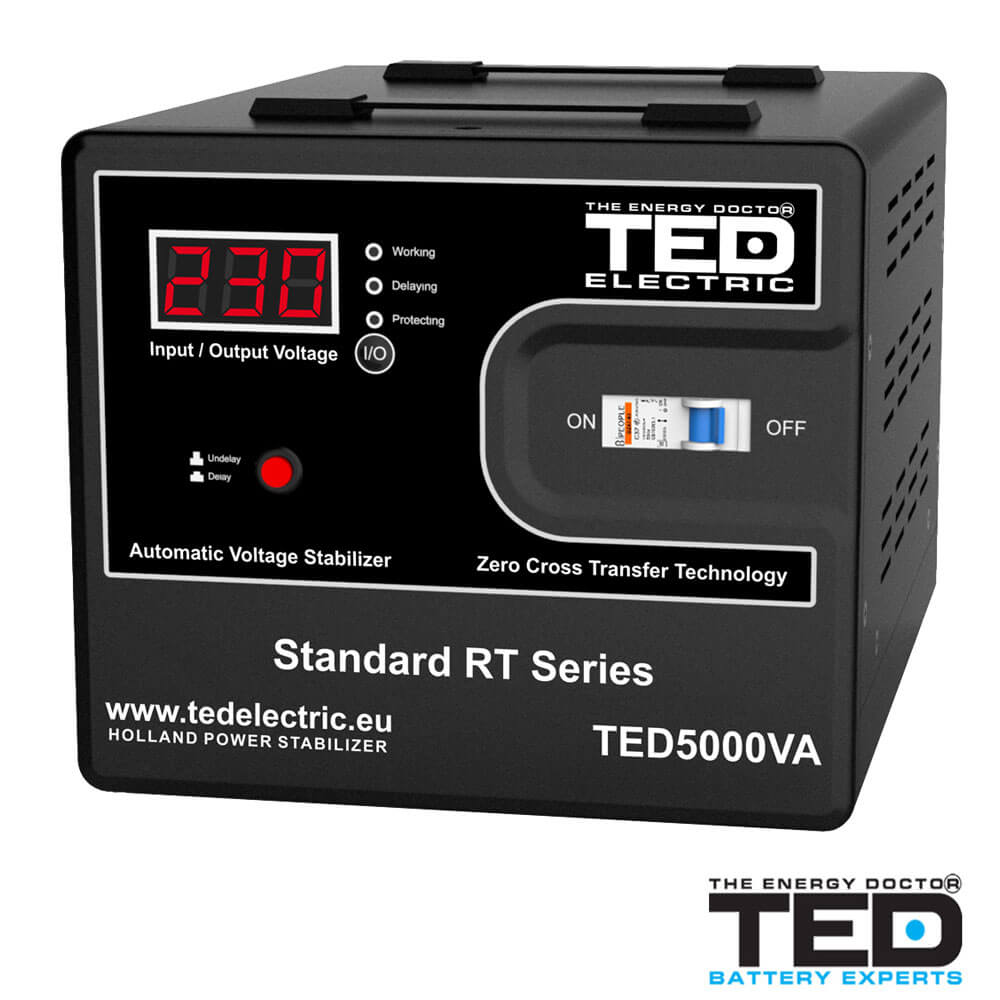 Stabilizator de tensiune 5000VA, 3000W - TED Electric TED5000