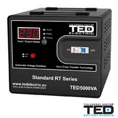 Stabilizator de tensiune 5000VA, 3000W - TED Electric TED5000