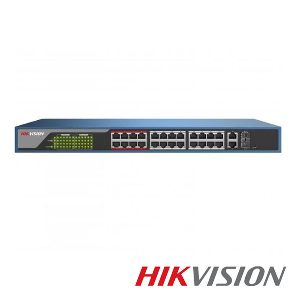 Switch 26 porturi Extended POE 10/100Mbps - HikVision DS-3E1326P-E