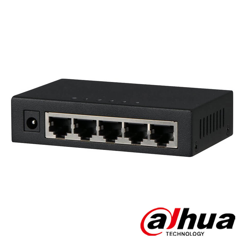 Switch Gigabit 5 porturi Gigabi, carcasa metalica - Dahua PFS3005-5GT