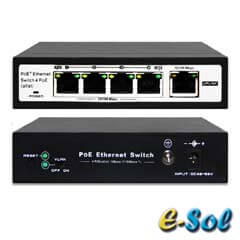 Switch POE 4-porturi  - Q-See ESOL-SO4PoE-P60