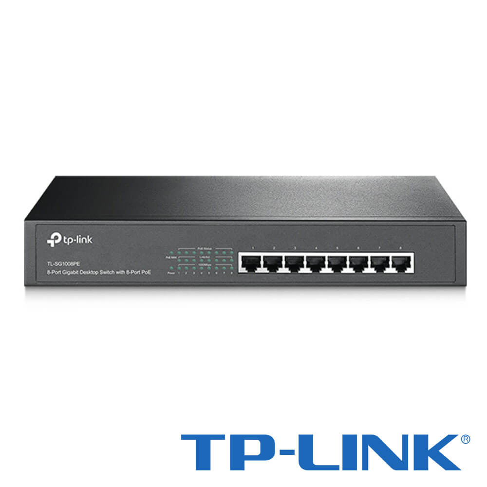 Switch 8 porturi POE+ TP-LINK TL-SG1008PE