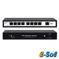 Switch POE 8 porturi - Q-See ESOL-SO8PoE-P120