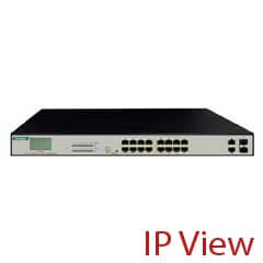 Switch PoE 16 porturi 10/100Mbps + 2G Combo SFP — IP View IW3020FSNL