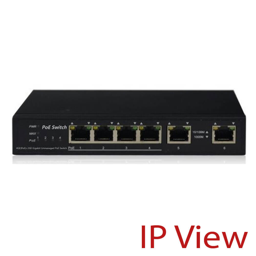Switch PoE IP View, 4+2 porturi, 10/100Mbps - IP View IW3006FSN