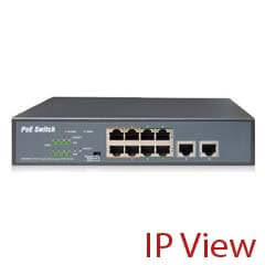Switch PoE IP View, porturi 8+2 Gigabit - IP View IW3010GSN