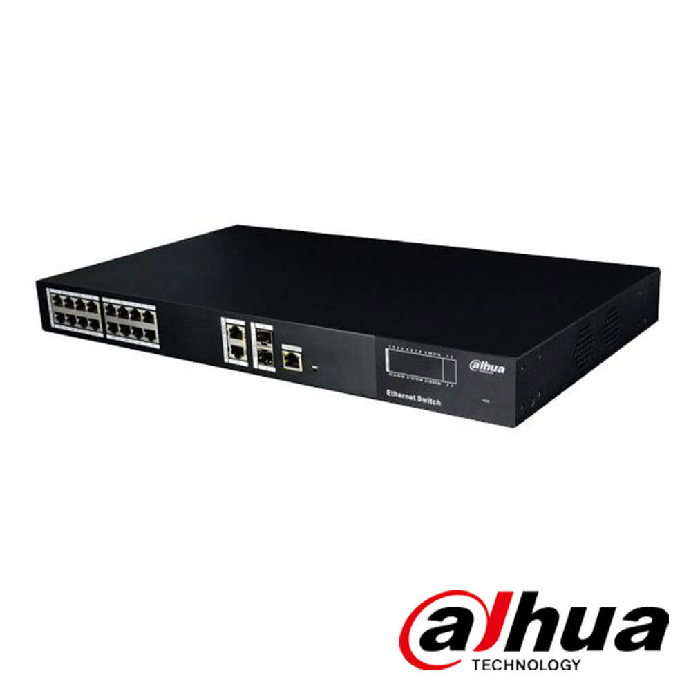 Switch PoE cu management 16 PoE - Dahua PFS4220-16P-250