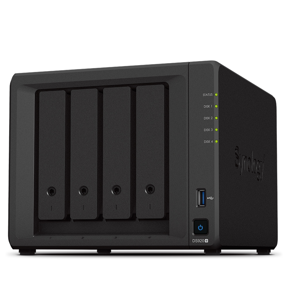 NAS 4-Bay Intel Quad-Core, 4GB RAM - Synology DS920