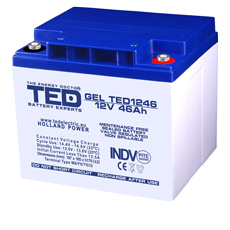 Acumulator gel 12V 46Ah, Terminal M6 - TED Electric AGMTED1246