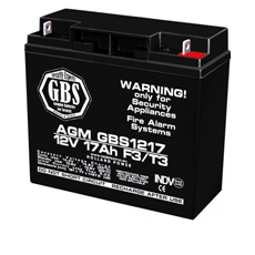 Acumulator 12V 17Ah F3, AGM VRLA - TED Electric GBS1217F3AGM