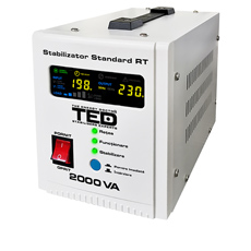 Stabilizator tensiune monofazat, 3000VA / 1800W - TED Electric RT 3000VA