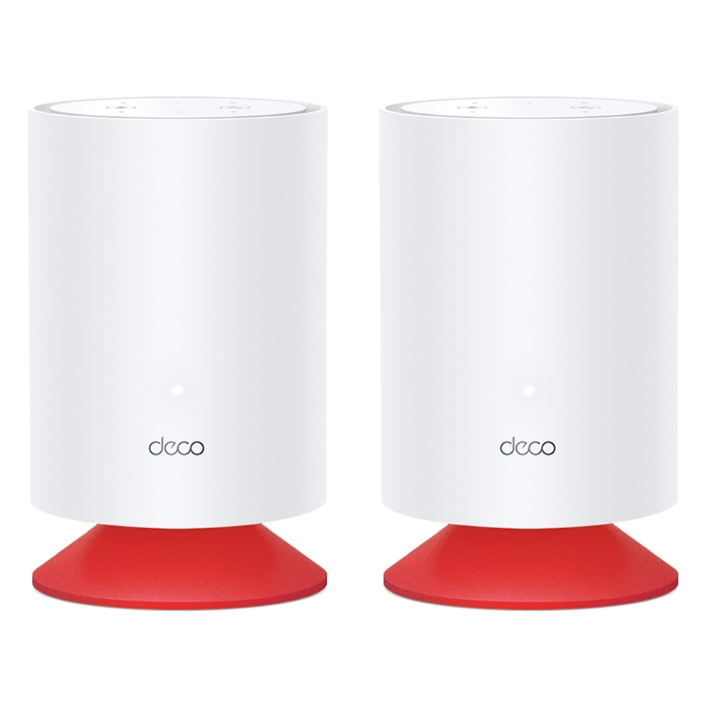 Sistem Mesh Wi-Fi 6 Dual-Band AX1800 cu Amazon Alexa, 5 GHz: 1201 Mbps - TP-LINK DECO VOICE X20 2PK