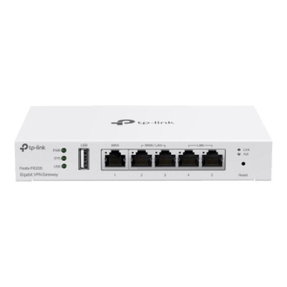 Gigabit VPN Gateway 5 porturi USB LTE VPN avansat, management cloud - TP-LINK FESTA FR205