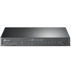 Switch Gigabit 10 porturi PoE+, management web, 123W PoE, fanless  - TP-LINK TL-SG1210MPE