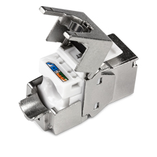 Keystone ecranat Cat.6, 10 Gbps, tool-less, contacte aurite - TRENDnet TC-K06C6A