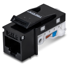 Mufa RJ-45 UTP Cat.6 tool-less, neagra, 10 Gbps - TRENDnet TC-K25C6BK