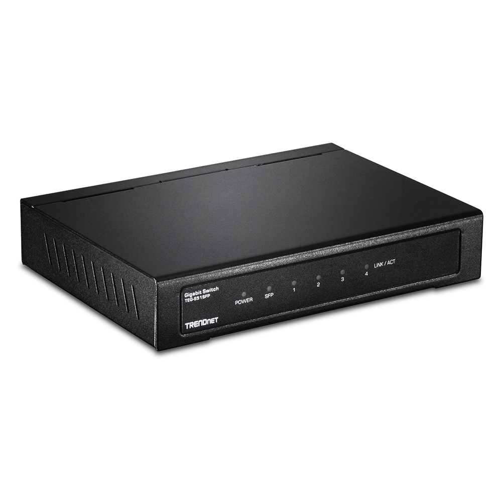 Switch 4x porturi Gigabit , 1xSFP, 10 Gbps - TRENDnet TEG-S51SFP
