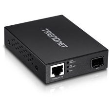 Media convertor de fibra optica PoE PD SFP,  Gigabit - TRENDnet TFC-PGSFP