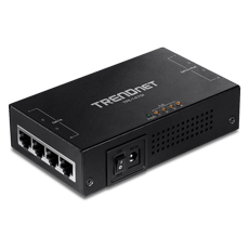 Injector 4 porturi PoE+, 4xRJ45 IN, 65W, IEEE 802.3af/at - TRENDnet TPE-147GI