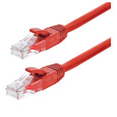 Patch cord Gigabit UTP cat6, LSZH, 1.0m, rosu - ASYTECH Networking TSY-PC-UTP6-1M-R