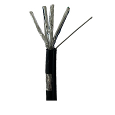 SFTP Cat.6, 23 AWG cu sufa, cupru masiv, tresa aluminiu - Teletronic S-FTP6-S