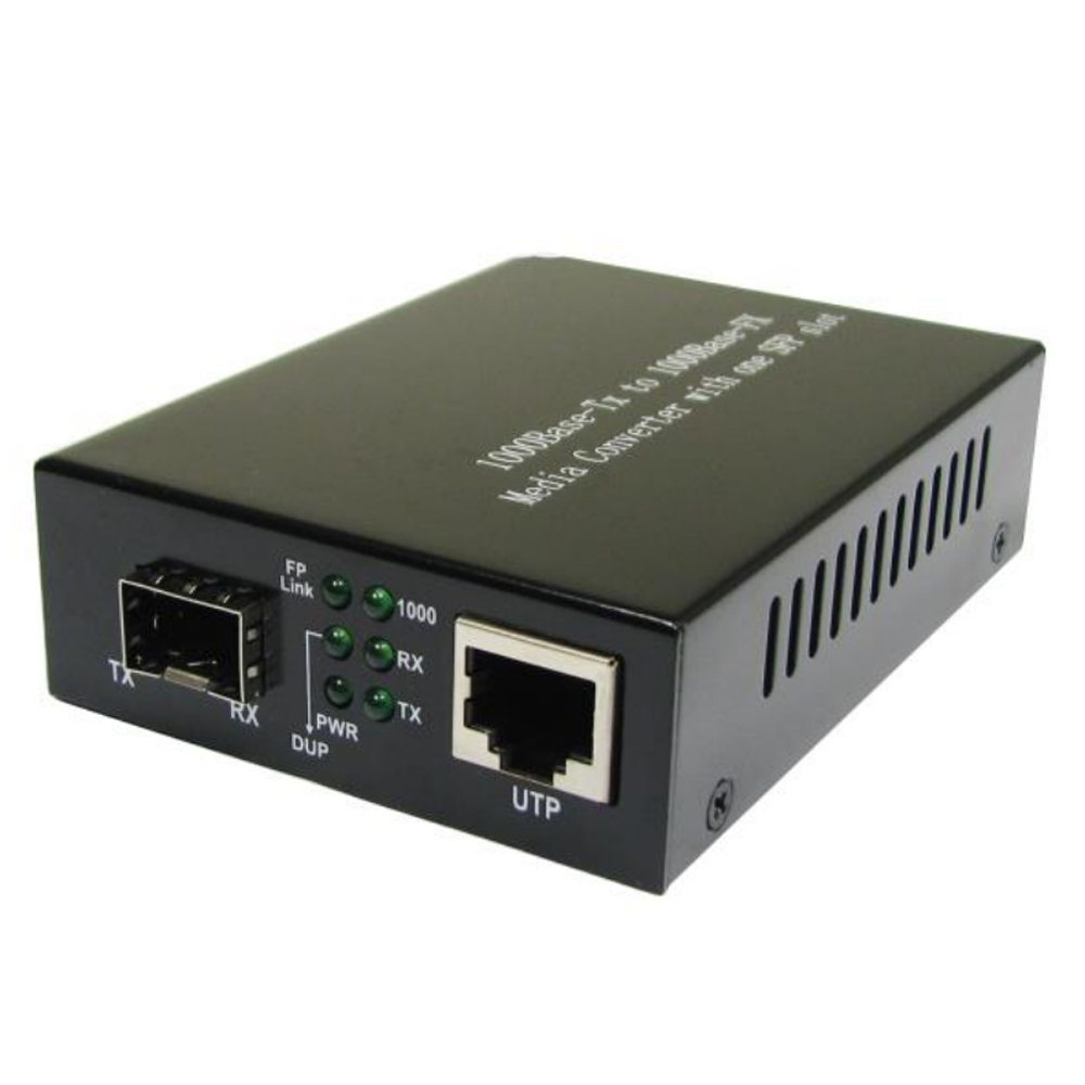 Mediaconvertor 10/100/1000M 1 port RJ45, 1 port SFP - Transcom TS-1000N-SFP