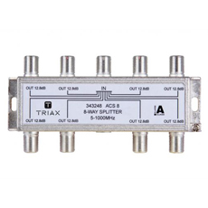 Splitter 8 iesiri 5-1000 MHz, atenuare 12.8dB, TRIAX seria GOLD - ACS 8 - Triax 343248