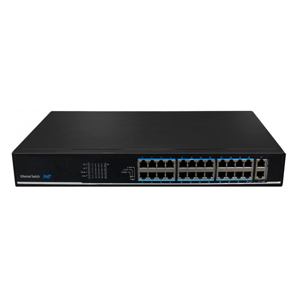 Switch 24 PoE+, Uplink 2 porturi Gigabit, 225W - UTEPO SF26P-LM