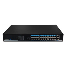 Switch 24 PoE+, Uplink 2 porturi Gigabit, 225W - UTEPO SF26P-LM