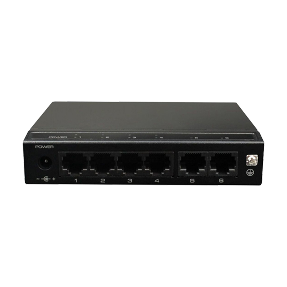 Switch 4x10/100 Mbps PoE+ si 2xUplink 10/100 Mbps, 60W - UTEPO SF6P-HM