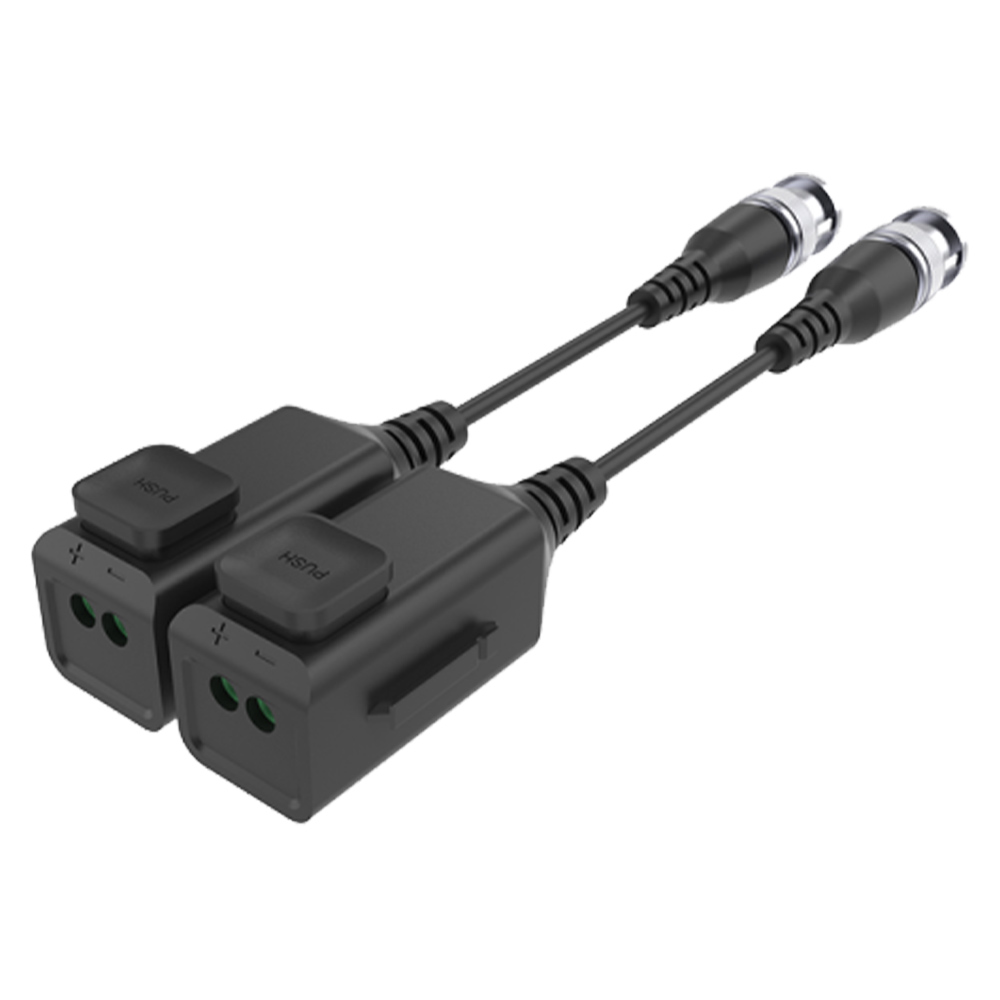 Video balun pasiv HD 4K, sistem organizare si buton tip push, set 2 buc. - UTEPO UTP101P-HD6