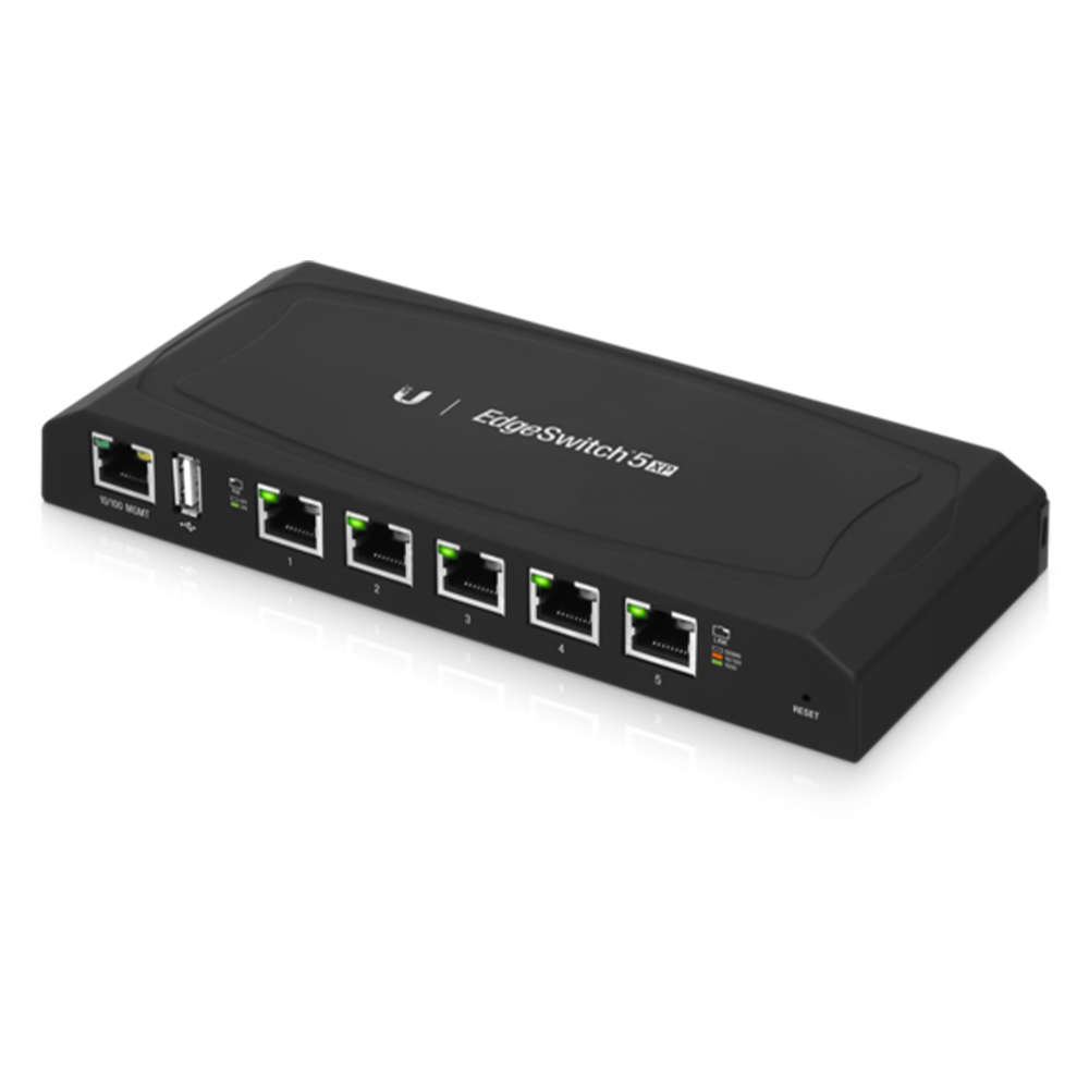 Switch 5 porturi PoE + 1 Port Uplink, 60W, All Giga-Ports - Ubiquiti ES-5XP