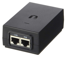 Adaptor PoE 24V, 1A, 7W, Gigabit, negru, protectie la descarcari electrice - Ubiquiti POE-24-24W-G