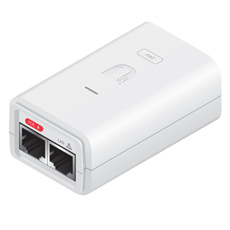 Adaptor PoE 24V, 0.3A, 7W, Gigabit, alb, protectie la descarcari electrice - Ubiquiti POE-24-7W-G-WH