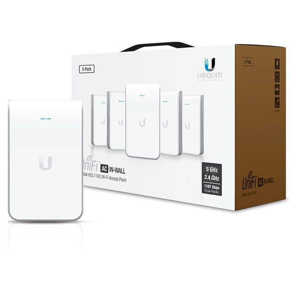 Access Point Wireless In-Wall Dual-Band AC1200 - Ubiquiti UAP-AC-IW-5