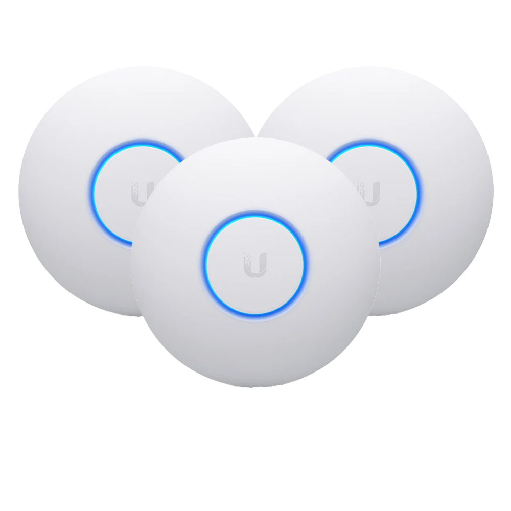 Pachet 3 x Access Point nanoHD, PoE, 3 dBi, 4x4 MIMO 5GHz, 200 user - Ubiquiti UAP-NANOHD-3