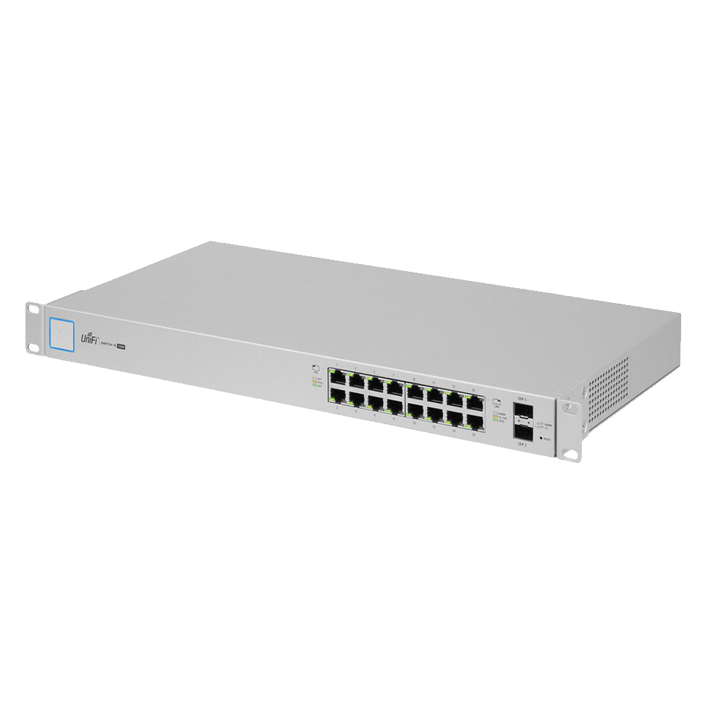 Switch 16 PoE+2 Uplink SFP, 150W, PoE+ si PoE Pasiv, Cu management - Ubiquiti US-16-150W