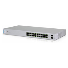Switch 24 porturi Gigabit 2 SFP, Desktop, 52 Gbps, cu management, Rackabil - Ubiquiti US-24