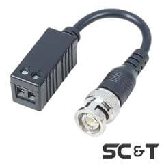 Video Balun HD pentru toate tehnologiile, cu cablu si suruburi - SC-T TTP111HDL