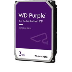 Hard disk supraveghere 3TB, Purple SATA 6 Gb/s, 5400RPM, 180MB/s, 256MB - Western Digital WD33PURZ