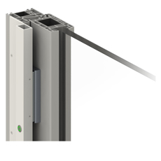 Electromagnet pentru usi cu profil din aluminiu/PVC, deschidere la exterior - Yli ATOM-22(R)(PB)