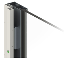 Electromagnet pentru usi cu profil din aluminiu/PVC, deschidere la exterior - Yli ATOM-22plus(L)PB