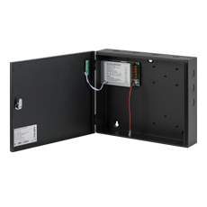 Cabinet multifunctional pentru centrale control acces 12~14.1Vcc/5A, backup, negru - Yli CAB4-PS5-gy