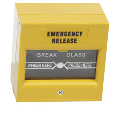 Buton de panica pentru iesirea de urgenta, din plastic de culoare galbena - Yli CPK-860B