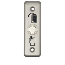 Buton de iesire incastrabil, din inox, 2 fire, NO - Yli PBK-811A