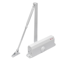 Amortizor hidraulic cu brat, pentru usi de 60-85kg, alb - Silin SA-5044AW-wh